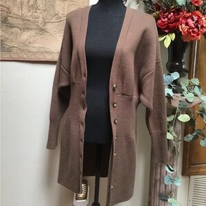 Zara Brown Women's Cardigan Sweater